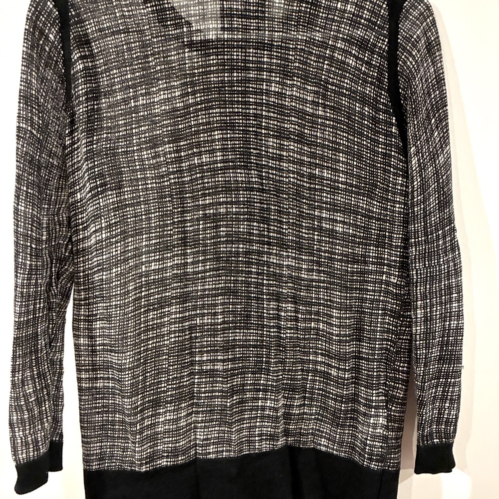 LOFT Monochrome Women's Cardigan Sz M - Picture 3 of 4